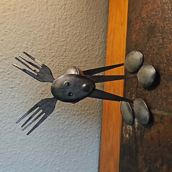 Source Unknown Other - Metal Reindeer Fork & Spoon Figurine
